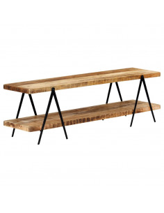 Mobile Porta TV 160x40x50 cm in Legno Massello di Mango 2