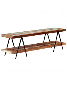 Mobile Porta TV 160x40x50 cm in Legno Massello di Recupero 2