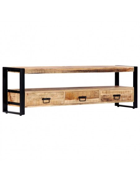 Mobile Porta TV 150x30x45 cm in Legno Massello di Mango