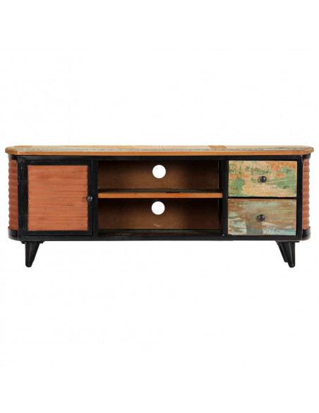 Mobile Porta TV 120x30x45 cm in Legno Massello di Recupero