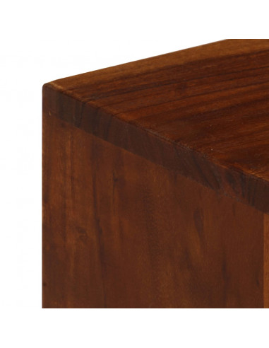 Mobile Porta TV 3 Cassetti 110x35x50cm Legno Massello di Acacia