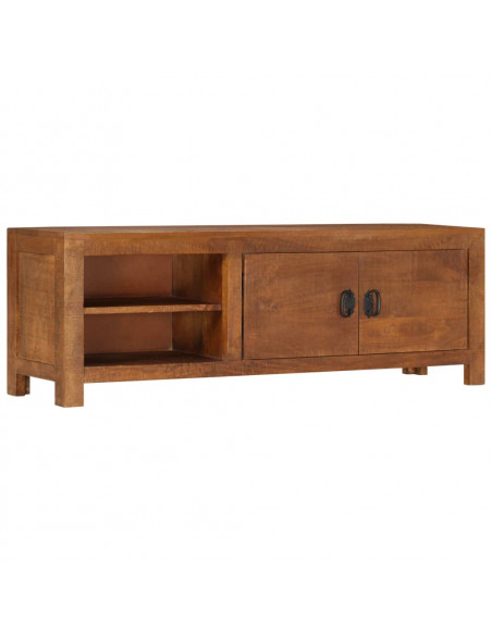 Mobile Porta TV 120x30x40 cm in Legno Massello di Mango