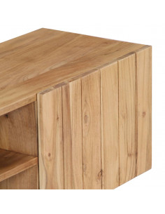 Mobile Porta TV 140x30x45 cm in Legno Massello di Acacia 2