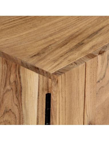 Mobile Porta TV 140x30x45 cm in Legno Massello di Acacia