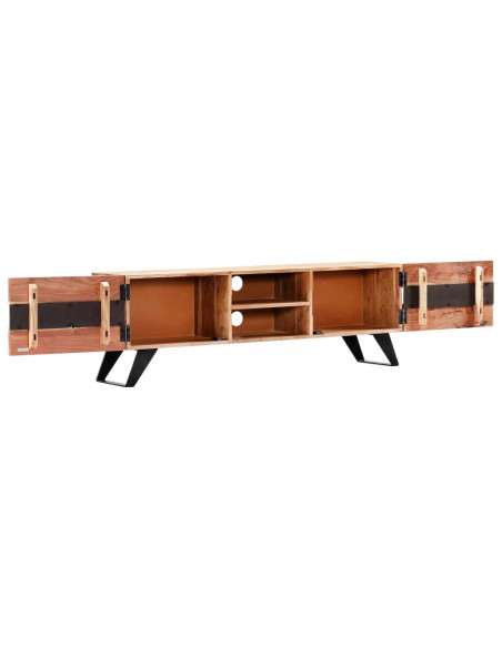 Mobile Porta TV 140x30x45 cm in Legno Massello di Acacia