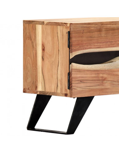 Mobile Porta TV 140x30x45 cm in Legno Massello di Acacia