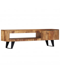 Mobile Porta TV 140x30x40cm in Legno Massello di Sheesham 2