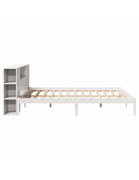 Giroletto con Libreria senza Materasso 180x200 cm in Legno Pino