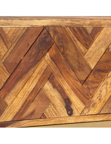 Mobile Porta TV 140x30x45 cm in Legno Massello di Sheesham