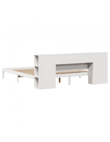 Giroletto con Libreria senza Materasso 180x200 cm in Legno Pino