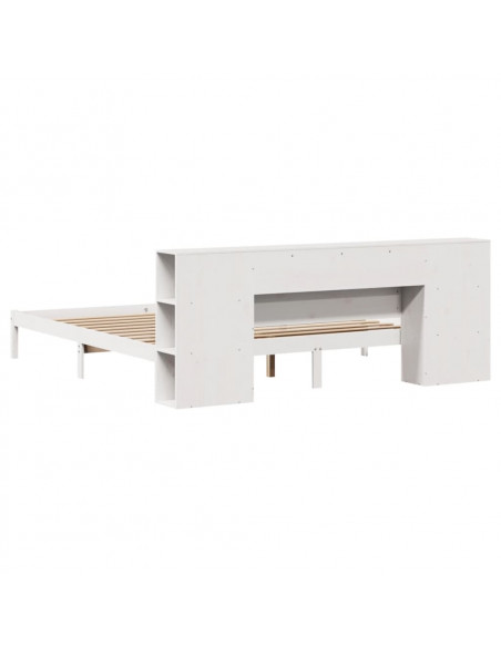 Giroletto con Libreria senza Materasso 180x200 cm in Legno Pino