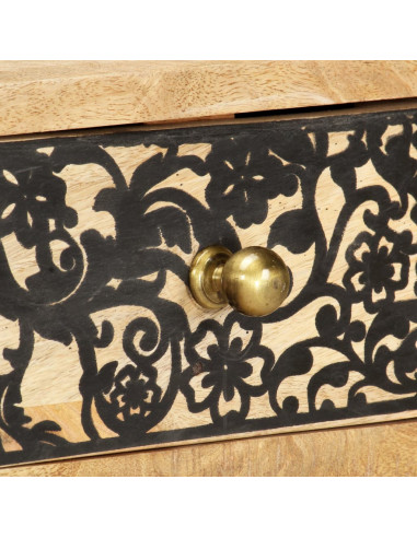 Mobile Porta TV 100x30x45 cm in Legno Massello di Mango