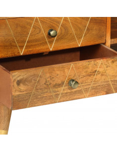 Mobile Porta TV 85x35x47 cm in Legno Massello di Mango 2