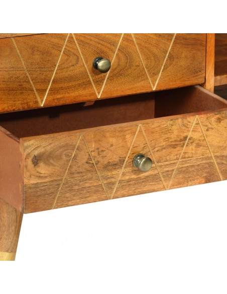 Mobile Porta TV 85x35x47 cm in Legno Massello di Mango