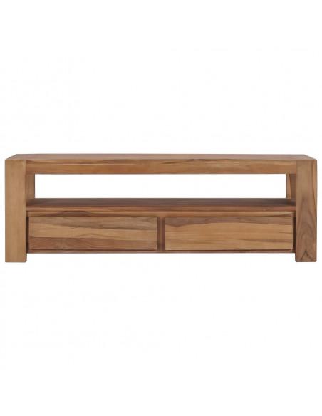 Mobile Porta TV 120x30x40 cm in Legno Massello di Teak