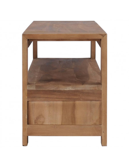 Mobile Porta TV 120x30x40 cm in Legno Massello di Teak