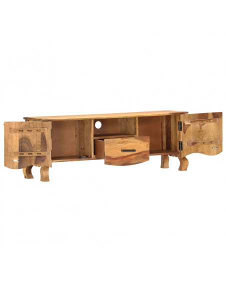 Mobile Porta TV 115x30x42 cm in Legno Massello di Sheesham