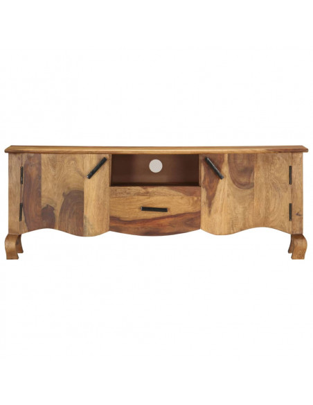 Mobile Porta TV 115x30x42 cm in Legno Massello di Sheesham
