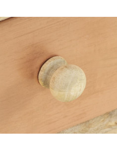 Mobile Porta TV 110x30x45 cm in Legno Massello di Mango 2