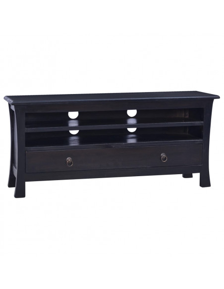 Mobile Porta TV Caffè Nero Chiaro 100x30x45 cm in Legno Mogano