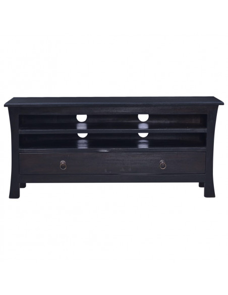 Mobile Porta TV Caffè Nero Chiaro 100x30x45 cm in Legno Mogano