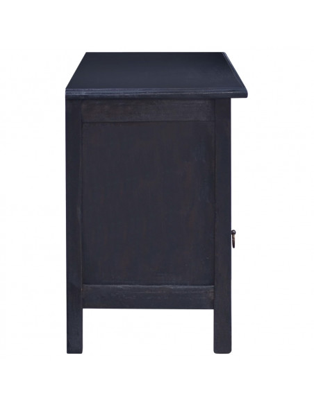 Mobile Porta TV Caffè Nero Chiaro 100x30x45 cm in Legno Mogano