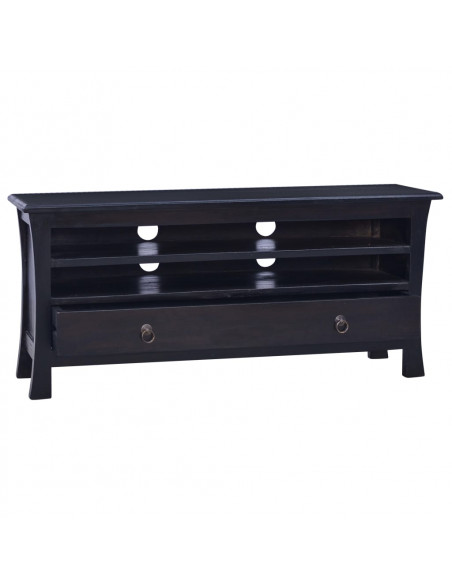 Mobile Porta TV Caffè Nero Chiaro 100x30x45 cm in Legno Mogano