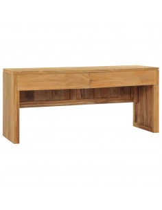 Mobile Porta TV 100x35x45 cm in Legno Massello di Teak 2