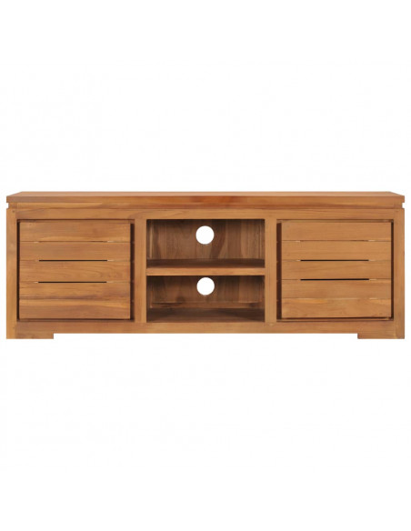 Mobile Porta TV 110x30x40 cm in Legno Massello di Teak