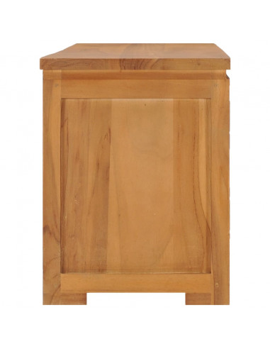 Mobile Porta TV 110x30x40 cm in Legno Massello di Teak