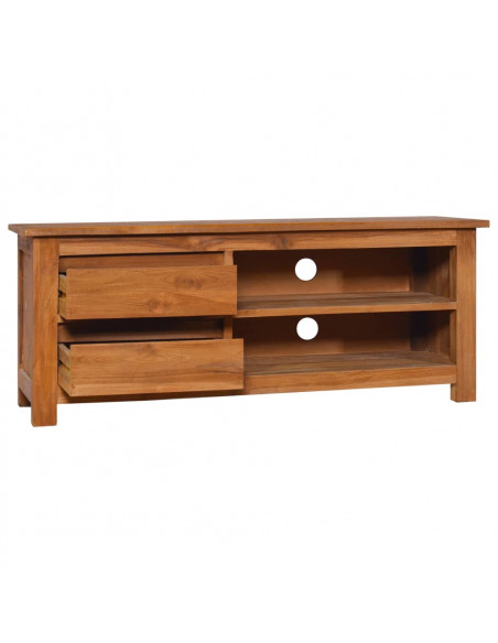 Mobile Porta TV 100x30x40 cm in Legno Massello di Teak