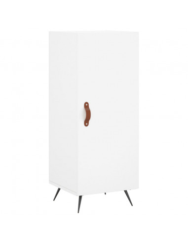 Credenza Bianca 34,5x34x180 cm in Legno Multistrato