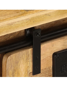 Mobile Porta TV 90x35x40 cm in Legno Massello di Mango 2