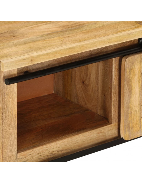 Mobile Porta TV 90x35x40 cm in Legno Massello di Mango