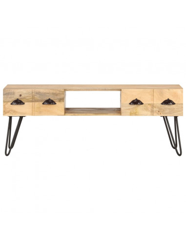 Mobile Porta TV 120x35x45 cm Legno Massello di Mango