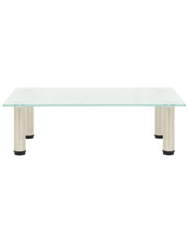 Mobile Porta TV Glassato 60x35x17 cm in Vetro Temperato