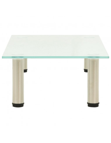 Mobile Porta TV Glassato 60x35x17 cm in Vetro Temperato