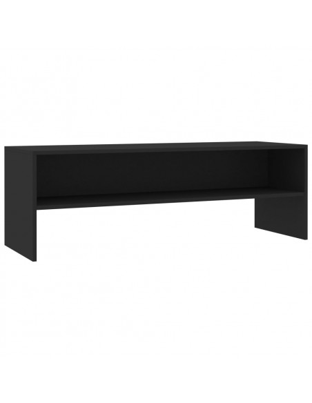 Mobile Porta TV Nero 120x40x40 cm in Legno Multistrato