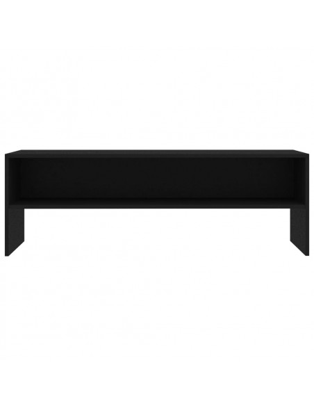 Mobile Porta TV Nero 120x40x40 cm in Legno Multistrato