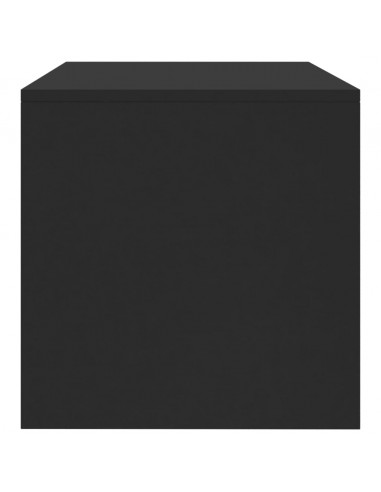 Mobile Porta TV Nero 120x40x40 cm in Legno Multistrato