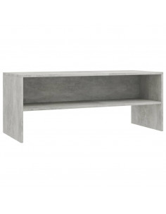 Mobile Porta TV Grigio Cemento 100x40x40cm in Legno Multistrato 2
