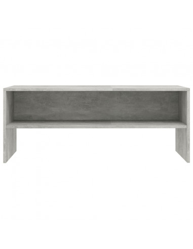 Mobile Porta TV Grigio Cemento 100x40x40cm in Legno Multistrato