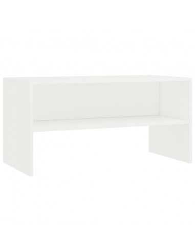 Mobile Porta TV Bianco 80x40x40 cm in Legno Multistrato