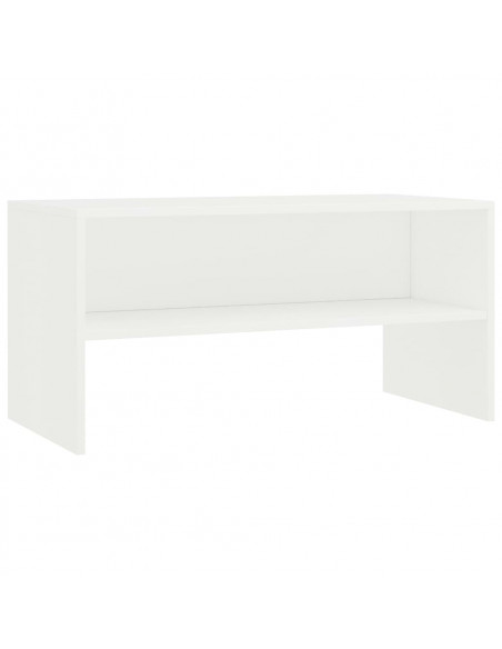 Mobile Porta TV Bianco 80x40x40 cm in Legno Multistrato