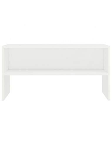 Mobile Porta TV Bianco 80x40x40 cm in Legno Multistrato