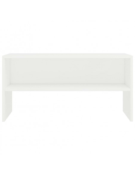 Mobile Porta TV Bianco 80x40x40 cm in Legno Multistrato