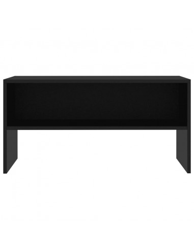 Mobile Porta TV Nero 80x40x40 cm in Legno Multistrato