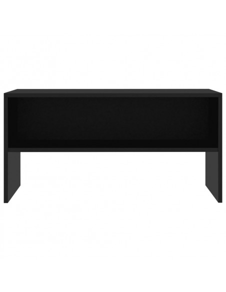 Mobile Porta TV Nero 80x40x40 cm in Legno Multistrato