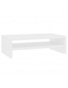 Supporto per Monitor Bianco 42x24x13 cm Legno Multistrato 2