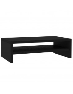Supporto per Monitor Nero 42x24x13 cm in Legno Multistrato 2